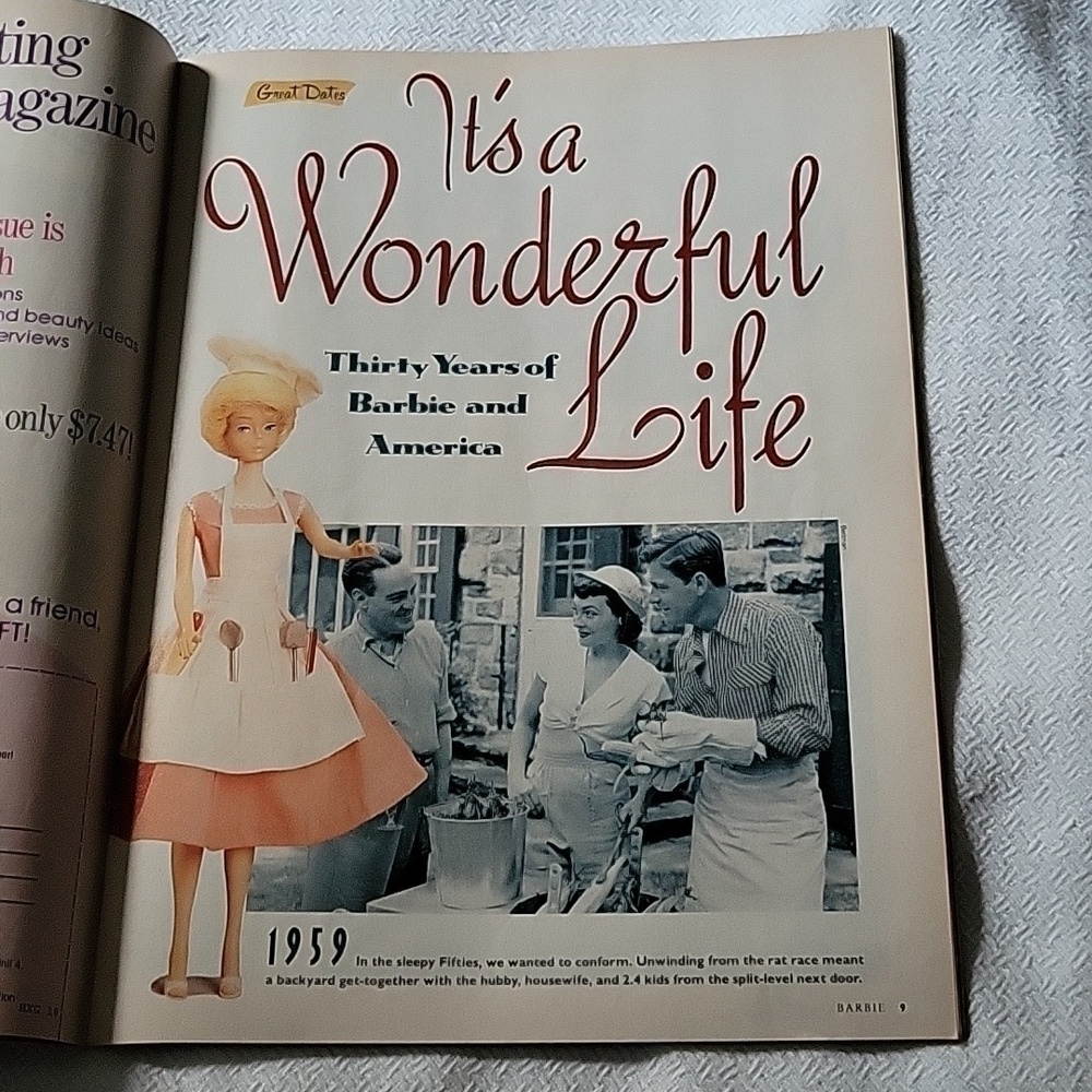 BARBIE Magazine Winter 1990 30th Anniversary Issue EUC - Picture 4 of 4